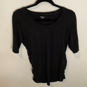 Motherhood Maternity V-Neck Short Sleeve Top - size M